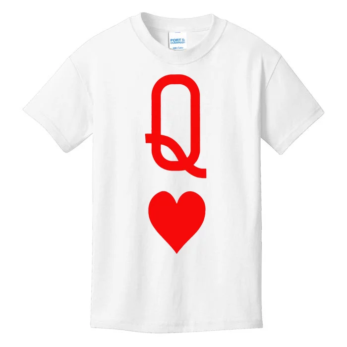 Queen Of Hearts Matching Couple Saint Valentine's Day Kids T-Shirt