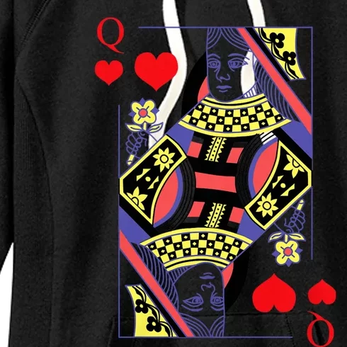 Queen Of Heart Women Clothing Gift For Her Couples Matching Women's Fleece Hoodie