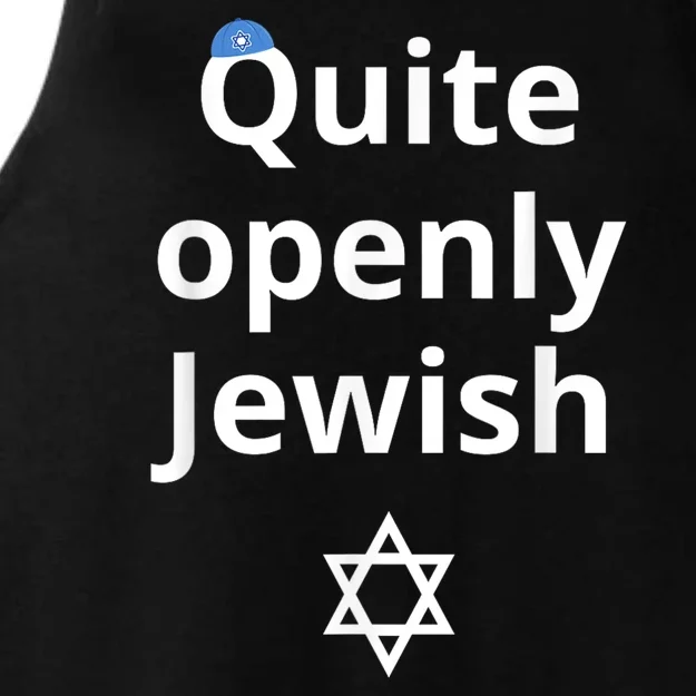 Quite Openly Jewish Ladies Tri-Blend Wicking Tank