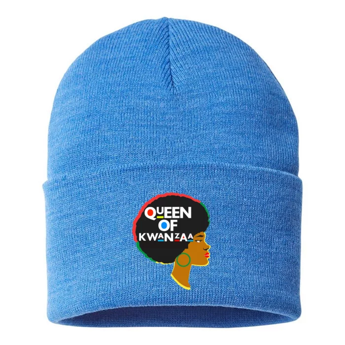 Queens Of Kwanzaa Melanin African Hope Love Unity Cool Gift Sustainable Knit Beanie