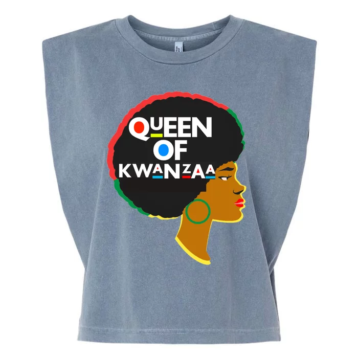 Queens Of Kwanzaa Melanin African Hope Love Unity Cool Gift Garment-Dyed Women's Muscle Tee