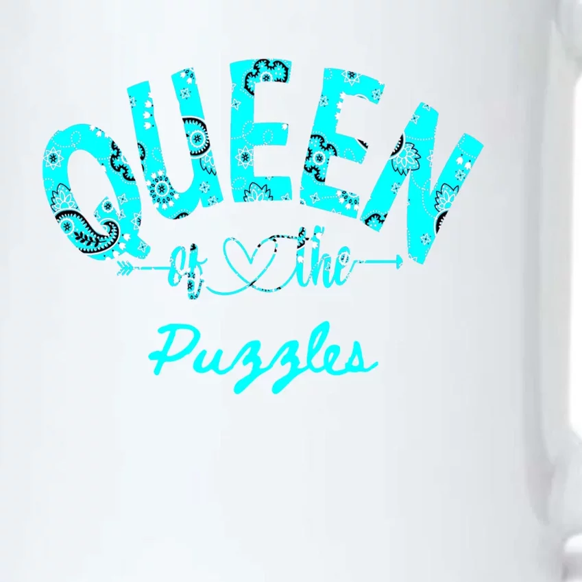 Queen Of Puzzles Cute Gift Black Color Changing Mug