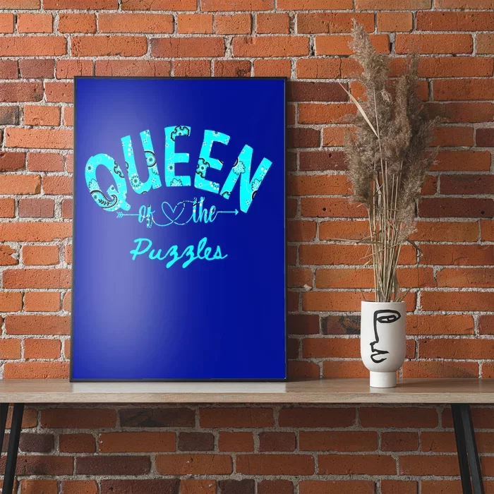 Queen Of Puzzles Cute Gift Poster