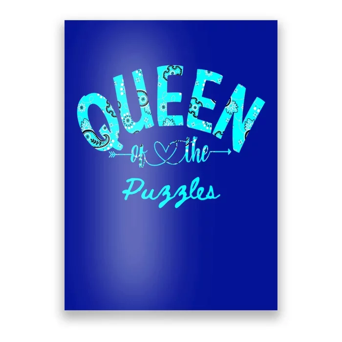 Queen Of Puzzles Cute Gift Poster