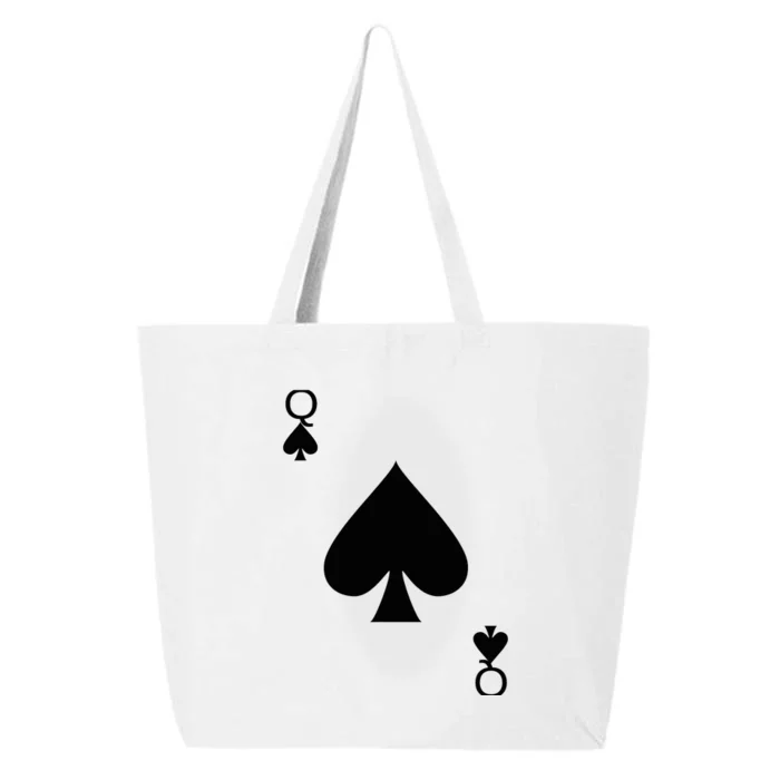 Queen of Spades Deck of Cards Halloween Costume 25L Jumbo Tote