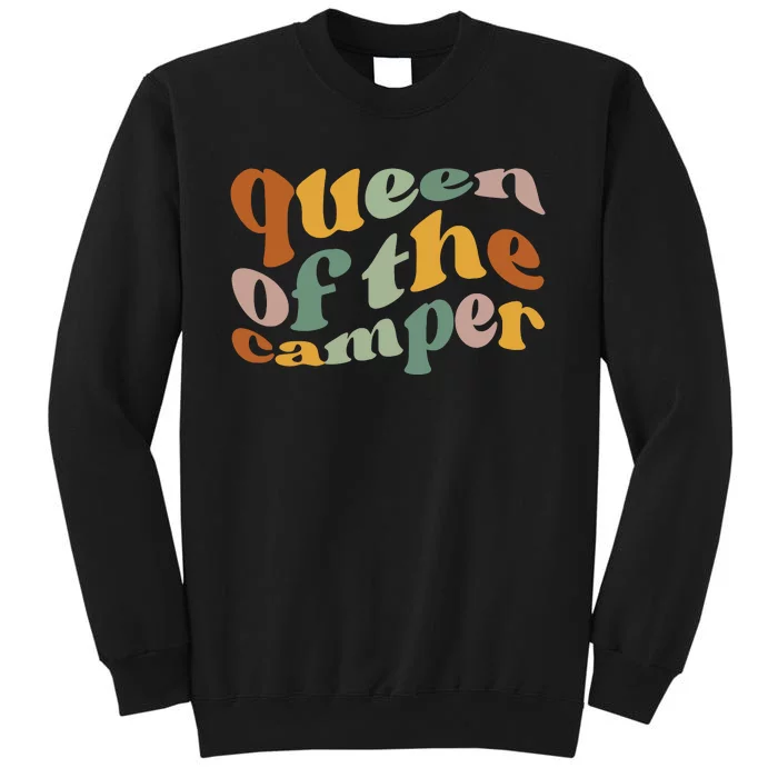 Queen Of The Camper Camping Tall Sweatshirt