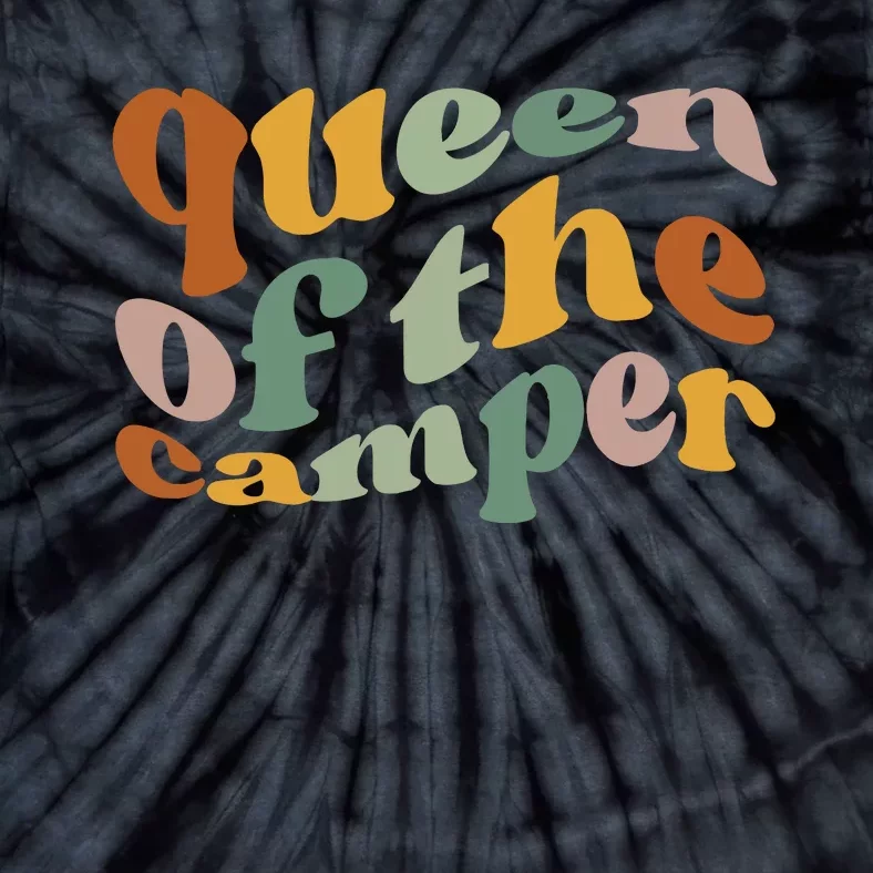 Queen Of The Camper Camping Tie-Dye T-Shirt