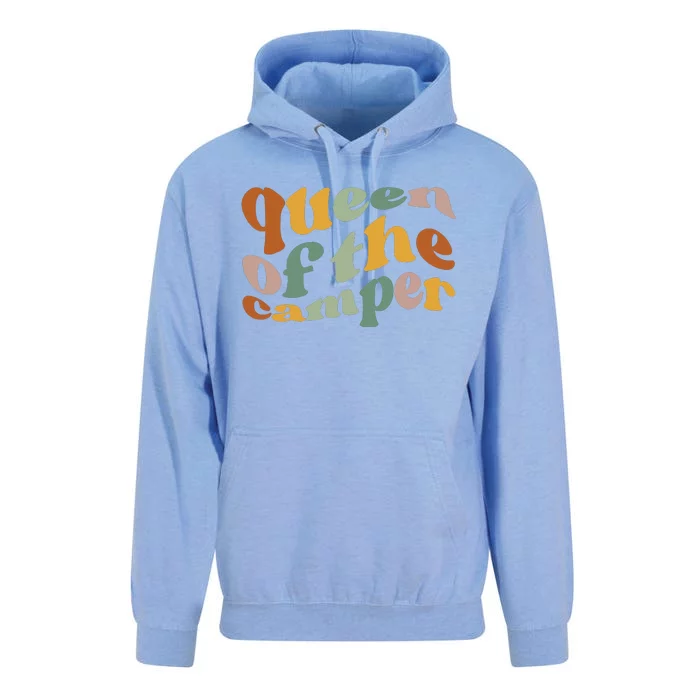 Queen Of The Camper Camping Unisex Surf Hoodie