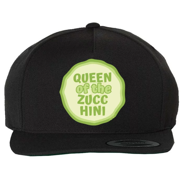 Queen Of The Zucchini Vegan Gift Wool Snapback Cap