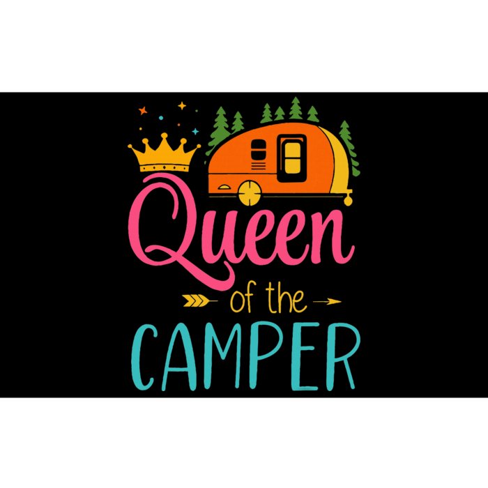 Queen Of The Camper Funny Camping Group Trip Bumper Sticker