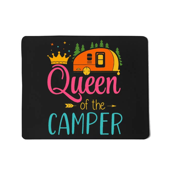 Queen Of The Camper Funny Camping Group Trip Mousepad