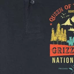 Queen Of The Tetons Grizzly 399 National Park Preserve Softstyle Adult Sport Polo