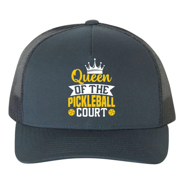 Queen Of The Pickleball Court Gift Yupoong Adult 5-Panel Trucker Hat