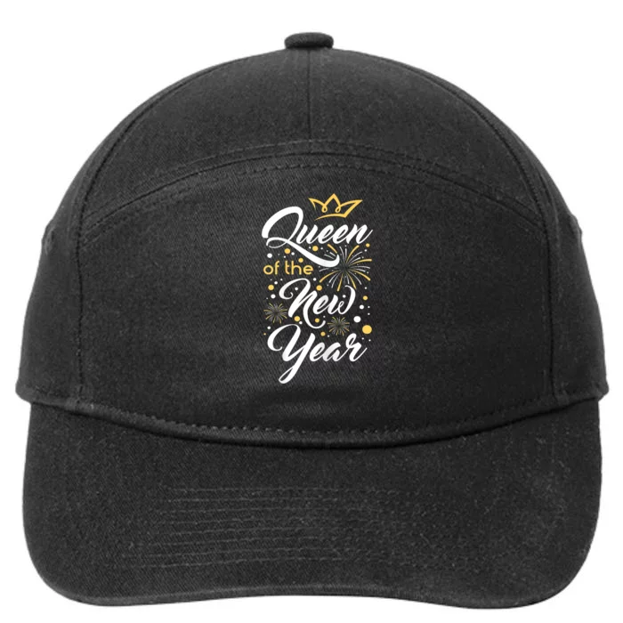 Queen Of The New Year New YearS Eve Happy New Year 7-Panel Snapback Hat