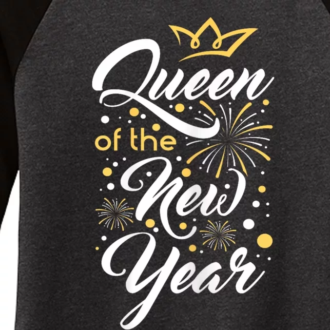 Queen Of The New Year New YearS Eve Happy New Year Women's Tri-Blend 3/4-Sleeve Raglan Shirt