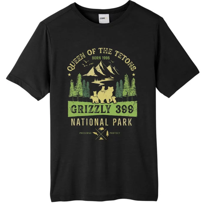 Queen Of The Tetons Grizzly 399 National Park Preserve ChromaSoft Performance T-Shirt