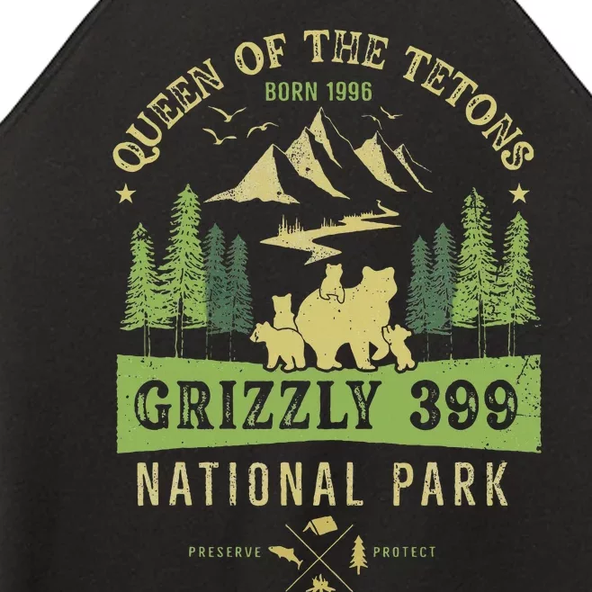 Queen Of The Tetons Grizzly 399 National Park Preserve Women’s Perfect Tri Rocker Tank