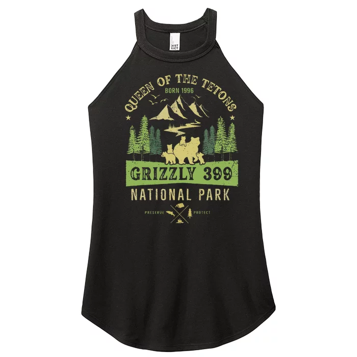 Queen Of The Tetons Grizzly 399 National Park Preserve Women’s Perfect Tri Rocker Tank