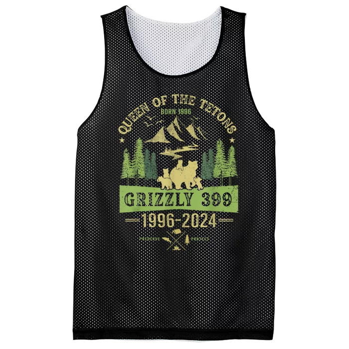 Queen Of The Tetons Grizzly 399 National Park 19962024 Mesh Reversible Basketball Jersey Tank