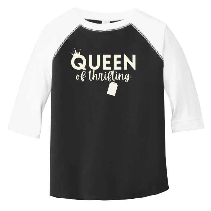 Queen of Thrifting Funny Thrift Store Antique Yard Sale Toddler Fine Jersey T-Shirt