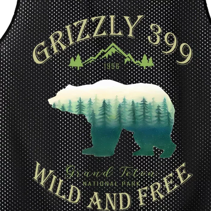 Queen Of The Teton Grizzly 399 Bear Wildlife Forest Preserve Mesh Reversible Basketball Jersey Tank