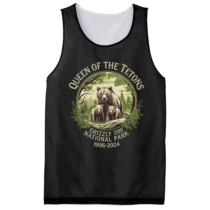 Queen Of The Tetons Grizzly 399 Wildlife Preserve 19962024 Mesh Reversible Basketball Jersey Tank