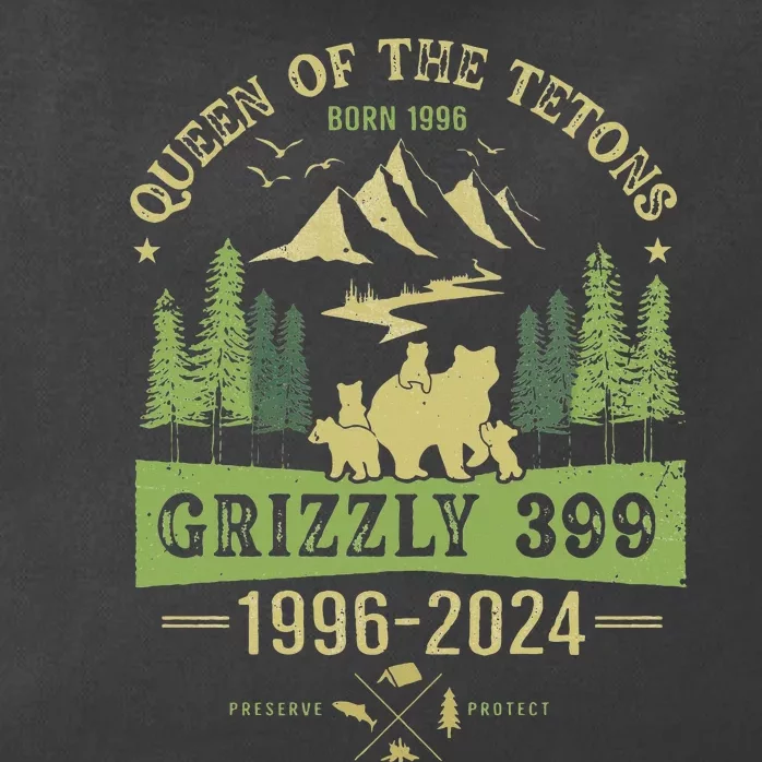 Queen Of The Tetons Grizzly 399 National Park 19962024 Zip Tote Bag