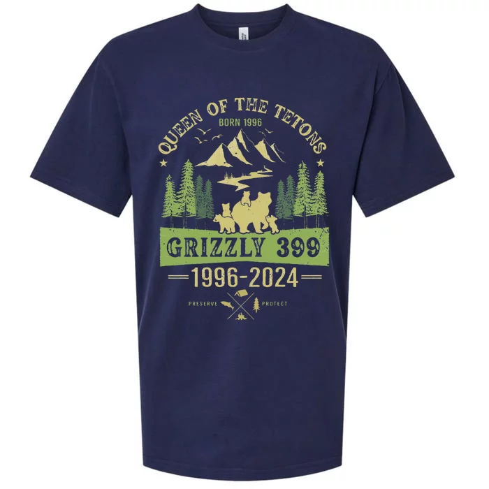 Queen Of The Tetons Grizzly 399 National Park 19962024 Sueded Cloud Jersey T-Shirt