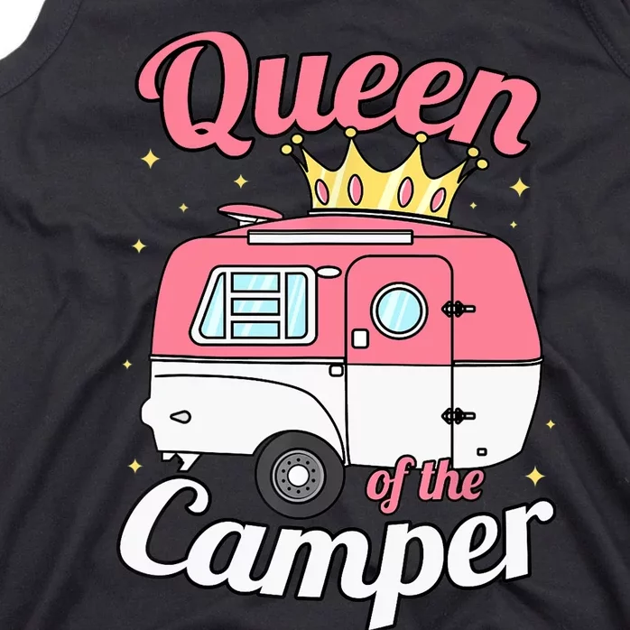 Queen Of The Camper Wo's RV Camping Van Trailer Camp Tank Top