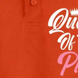 Queen Of The Pigs Pig Owner Pig Farmer Pig Mom Gift Dry Zone Grid Performance Polo