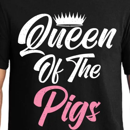 Queen Of The Pigs Pig Owner Pig Farmer Pig Mom Gift Pajama Set