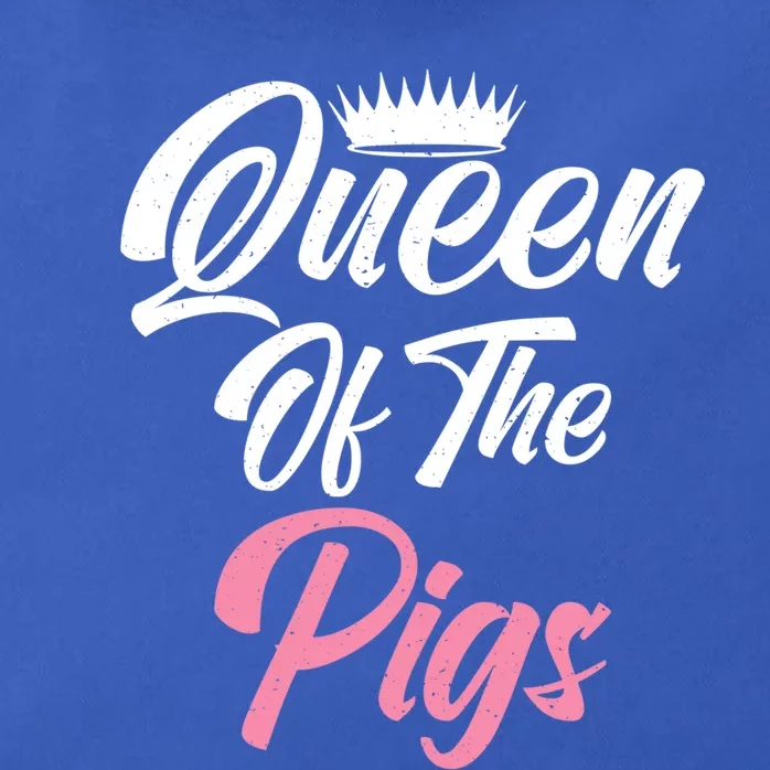 Queen Of The Pigs Pig Owner Pig Farmer Pig Mom Gift Zip Tote Bag