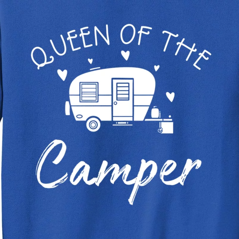 Queen Of The Camper Gift Rv Camper Road Trip Gift Sweatshirt