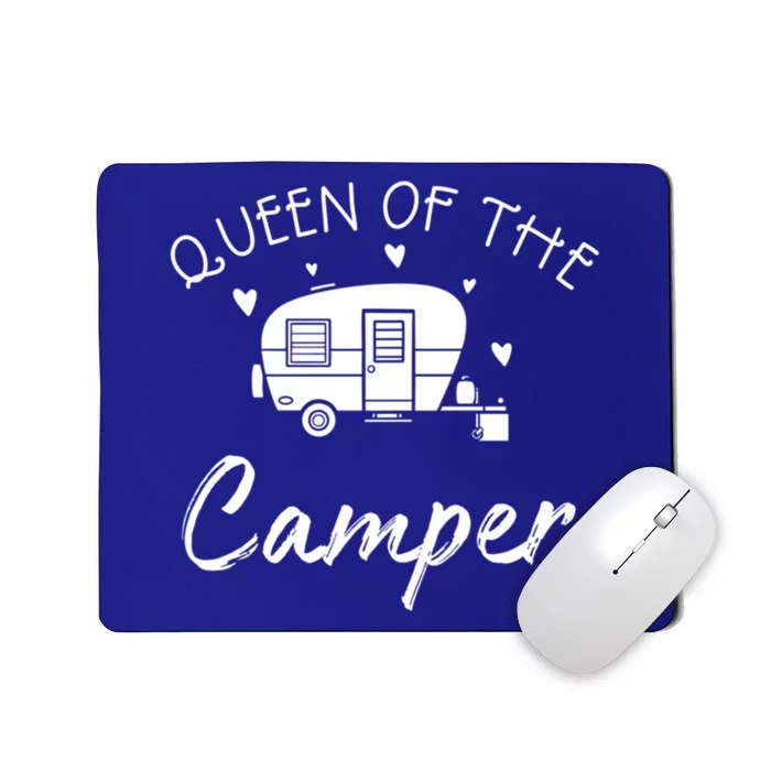 Queen Of The Camper Gift Rv Camper Road Trip Gift Mousepad