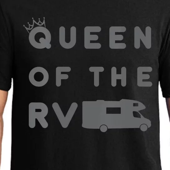 Queen Of The RV Shirts Funny Camping Gift Pajama Set