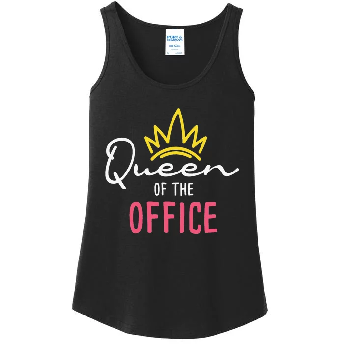 Queen Of The Office Admin Office Administrative Assistant Ladies Essential Tank