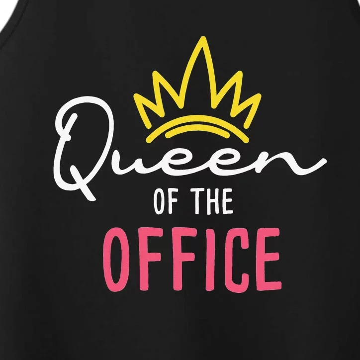 Queen Of The Office Admin Office Administrative Assistant Performance Tank