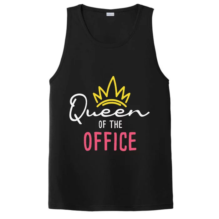 Queen Of The Office Admin Office Administrative Assistant Performance Tank