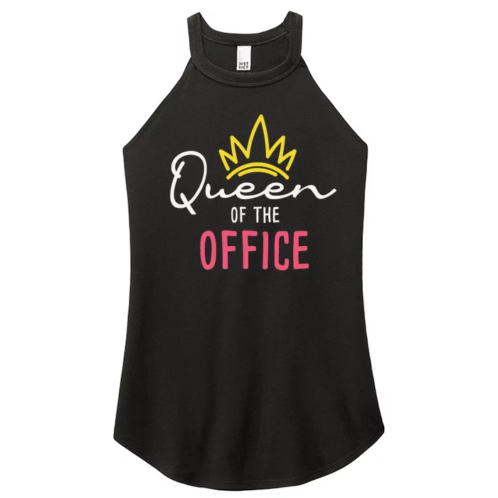 Queen Of The Office Admin Office Administrative Assistant Women’s Perfect Tri Rocker Tank