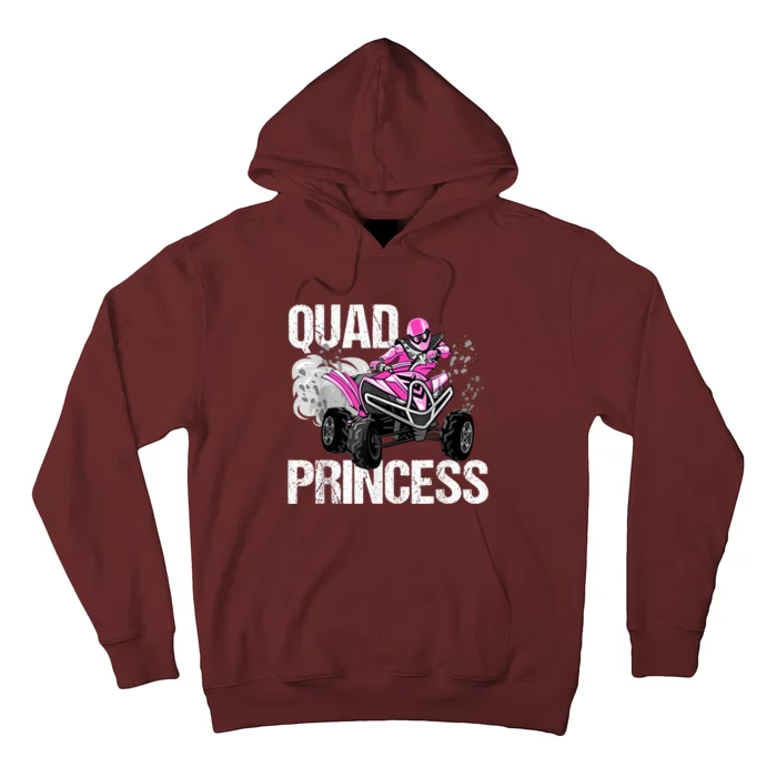 Quad Princess ATV 4 Wheeler Quad Offroad Mud MX Girls Hoodie