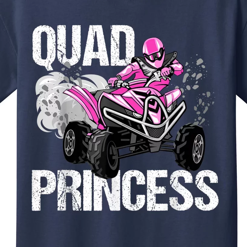 Quad Princess ATV 4 Wheeler Quad Offroad Mud MX Girls Kids T-Shirt