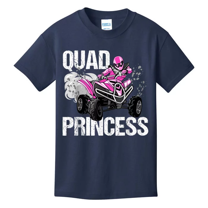 Quad Princess ATV 4 Wheeler Quad Offroad Mud MX Girls Kids T-Shirt