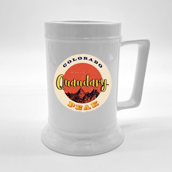 Quandary Peak Colorado Front & Back Beer Stein