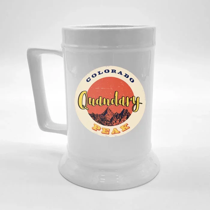 Quandary Peak Colorado Front & Back Beer Stein