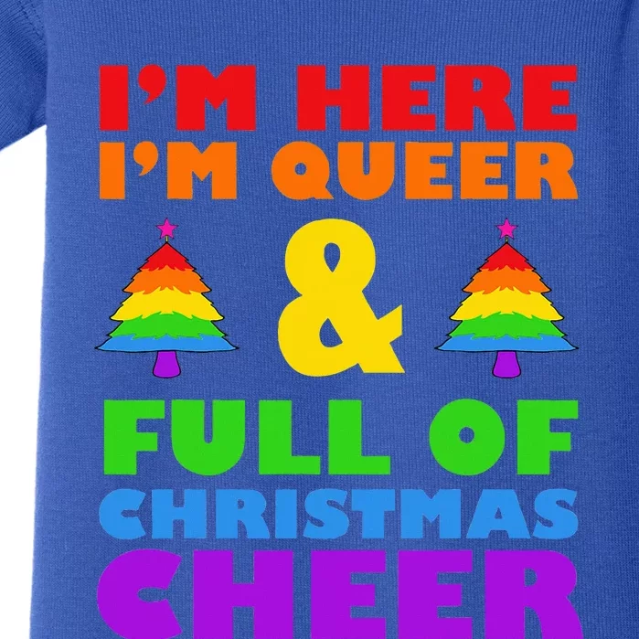 Queer Pride Christmas Pajama Set Festive LGBTQ Holiday Gift Baby Bodysuit