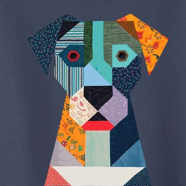 Quilt Pattern Dog For Quilting Lover Quilter Sewing Toddler T-Shirt