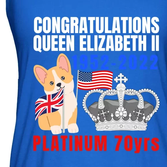 Queens Platinum Jubilee Gift Queen Platinum Jubilee Gift Ladies Essential Flowy Tank