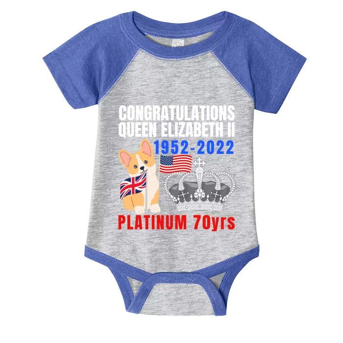 Queens Platinum Jubilee Gift Queen Platinum Jubilee Gift Infant Baby Jersey Bodysuit