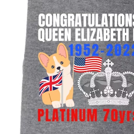 Queens Platinum Jubilee Gift Queen Platinum Jubilee Gift Doggie 3-End Fleece Hoodie