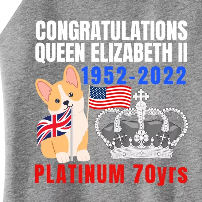 Queens Platinum Jubilee Gift Queen Platinum Jubilee Gift Women’s Perfect Tri Rocker Tank